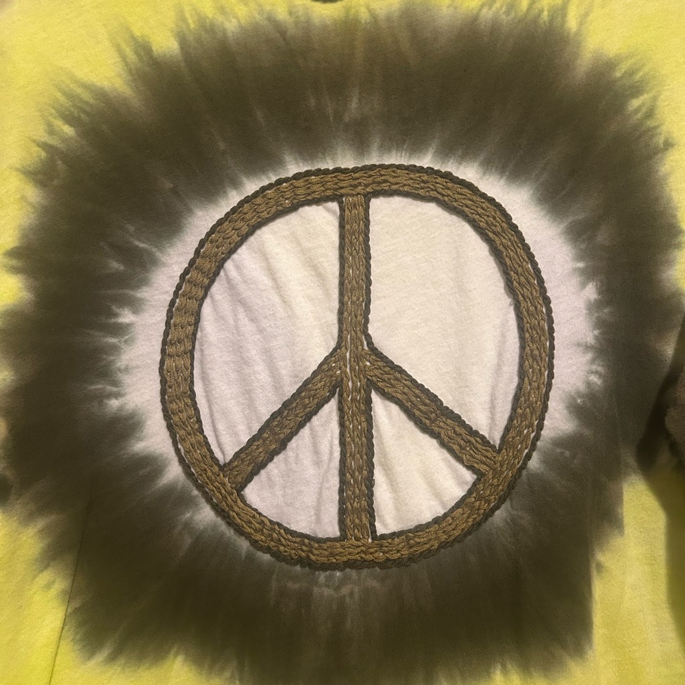Tie-Dye Peace embroidered long sleeve Shirt - XL - Picture 4 of 5